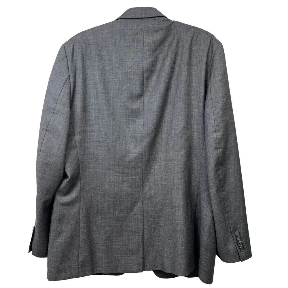 Lauren Ralph Lauren Blazer Suit Jacket Wool 2 Button Vented Lined Gray Men Sz 44